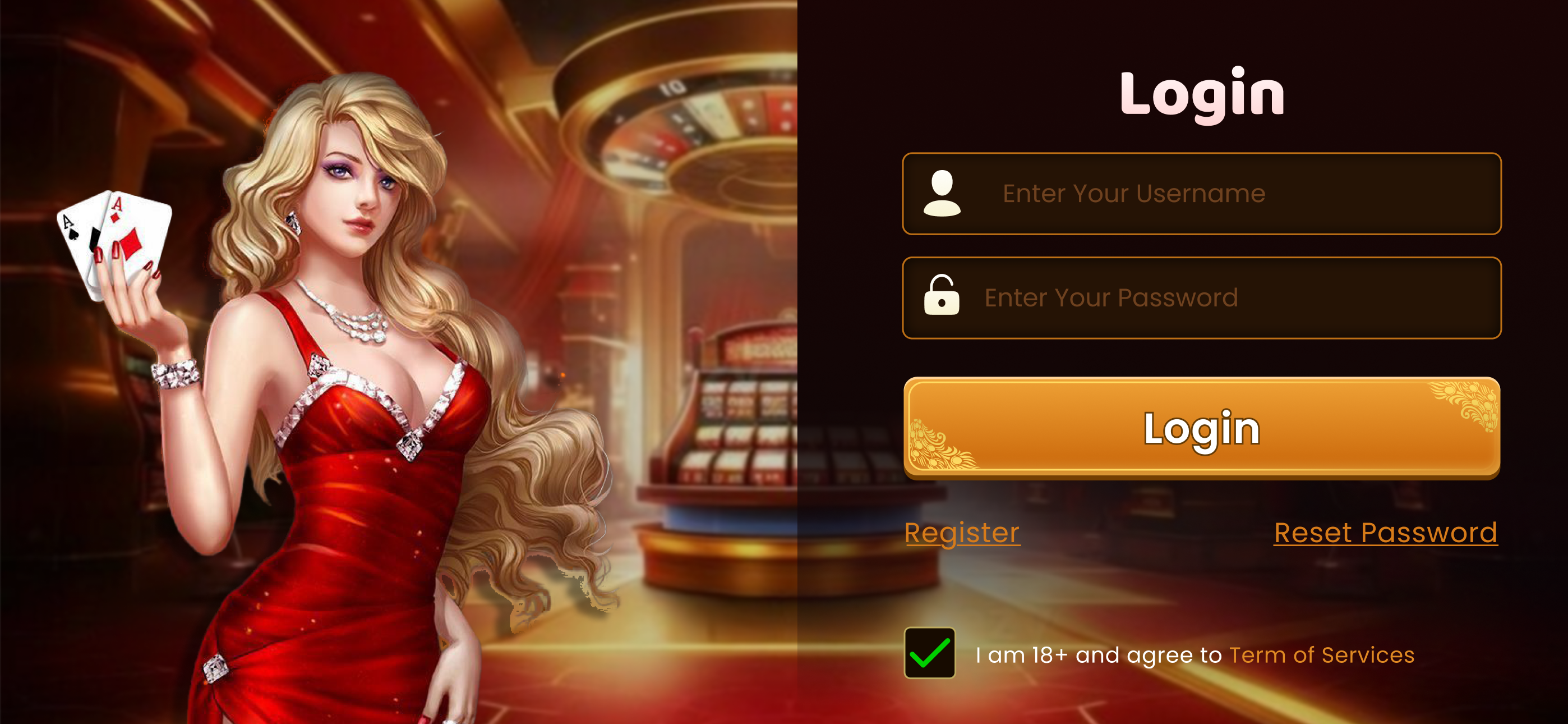 Game screen of pool rummy