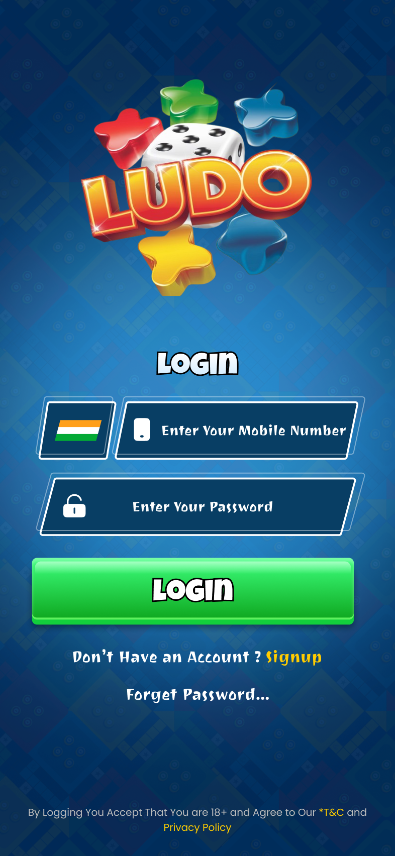 Game screen of deal rummy